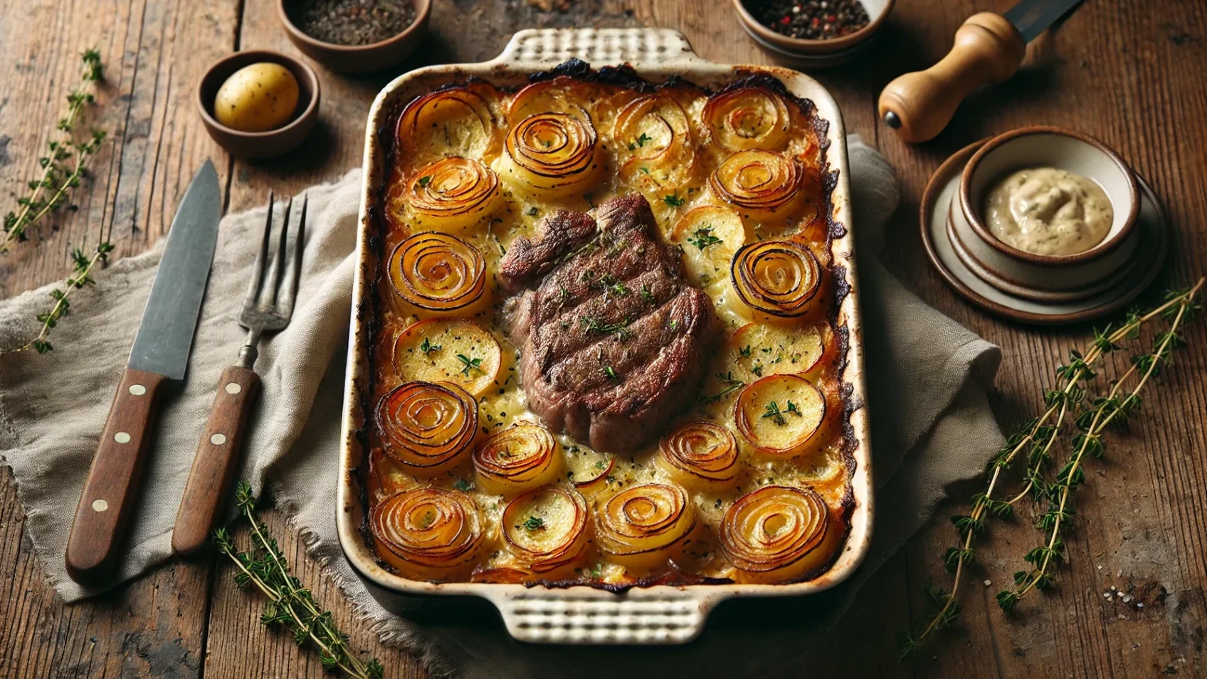 Это блюдо выглядит как из ресторана, но готовится дома — попробуйте запечённые отбивные с картофелем