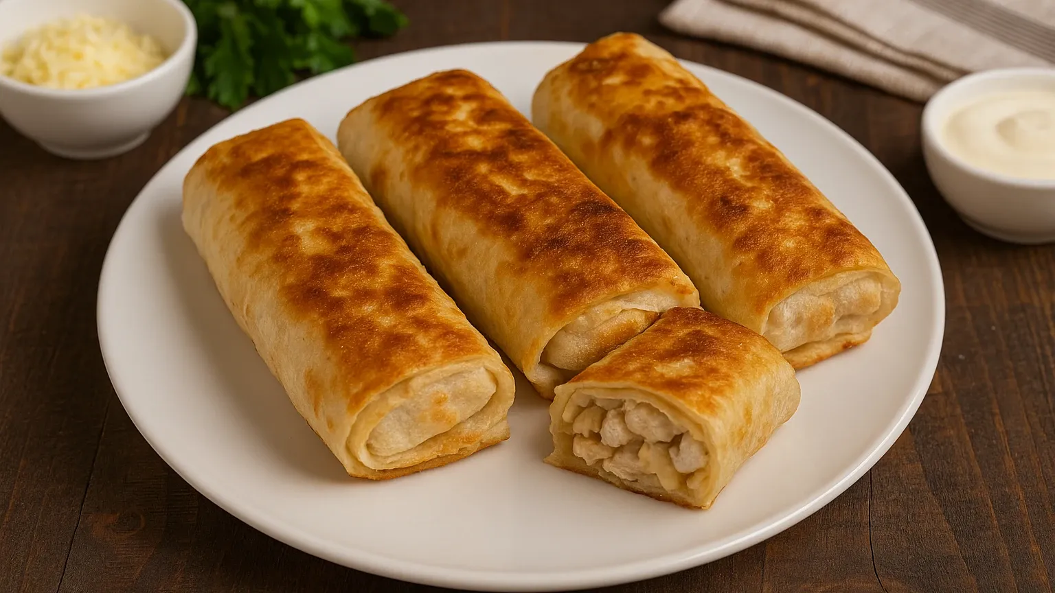 Лаваш с курицей и сыром на сковороде: горячая закуска, которую ваши гости съедят первой