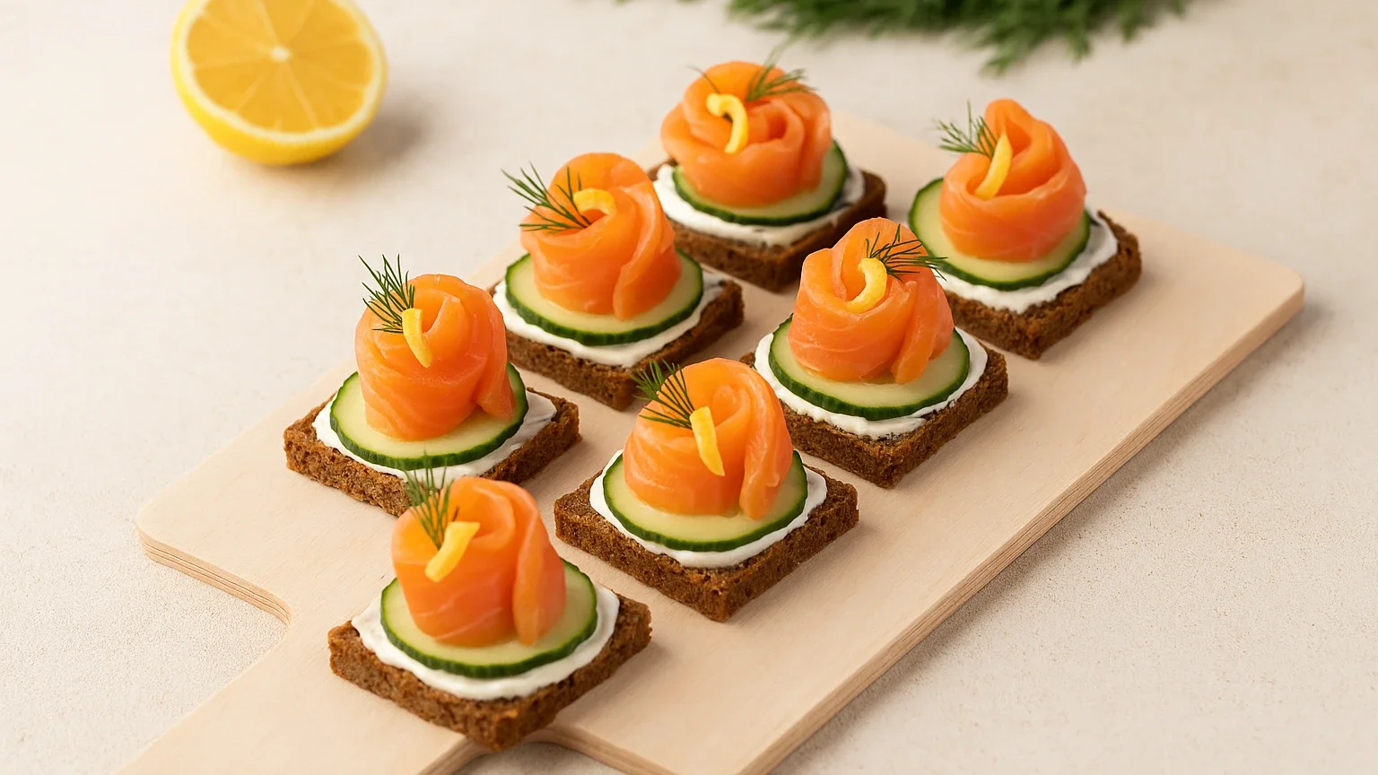 Новогодний стол 2026: вкуснейшие канапе с красной рыбой — лучший выбор в год Огненной Лошади