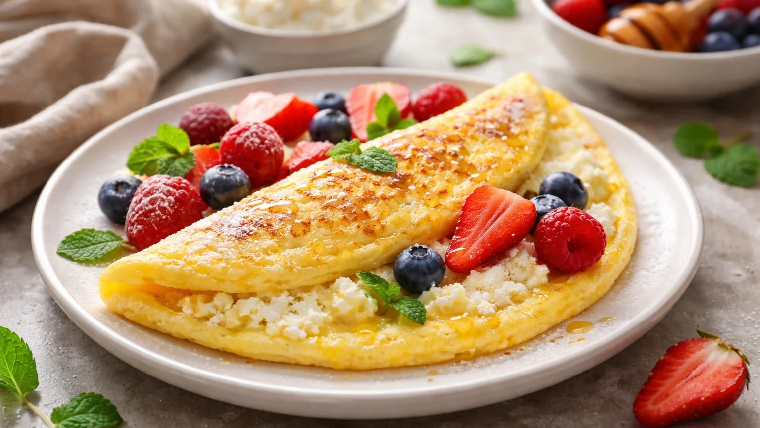 Вкуснейший омлет из творога и яиц: покорит с первой ложки и готовится за 5 минут