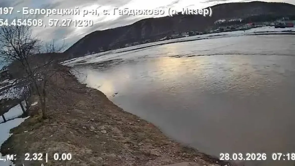 В Белорецком районе наблюдается рост уровня воды на реке Инзер