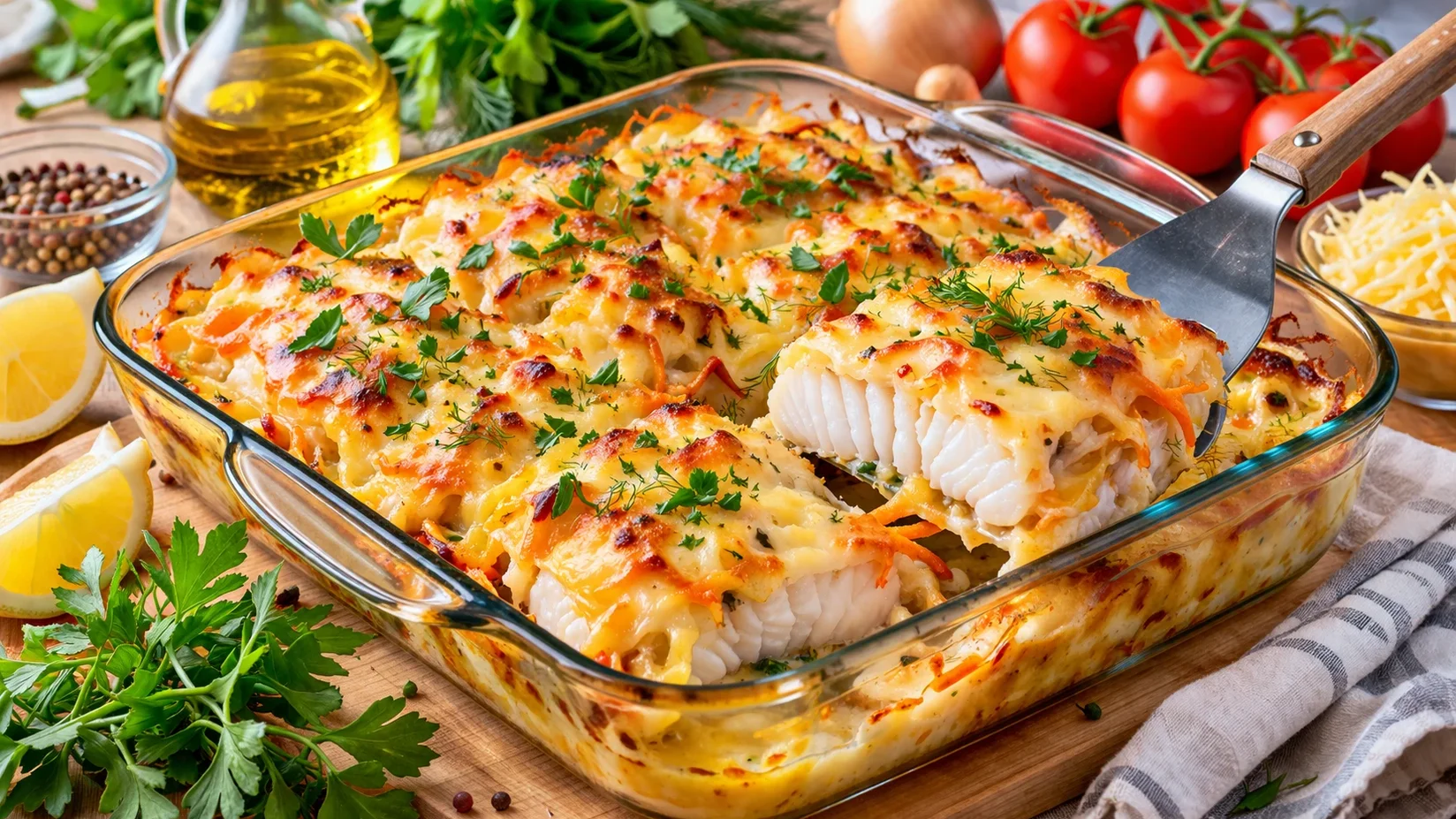 Вкуснейший минтай по-царски без лишней возни: все смешал — и в духовку