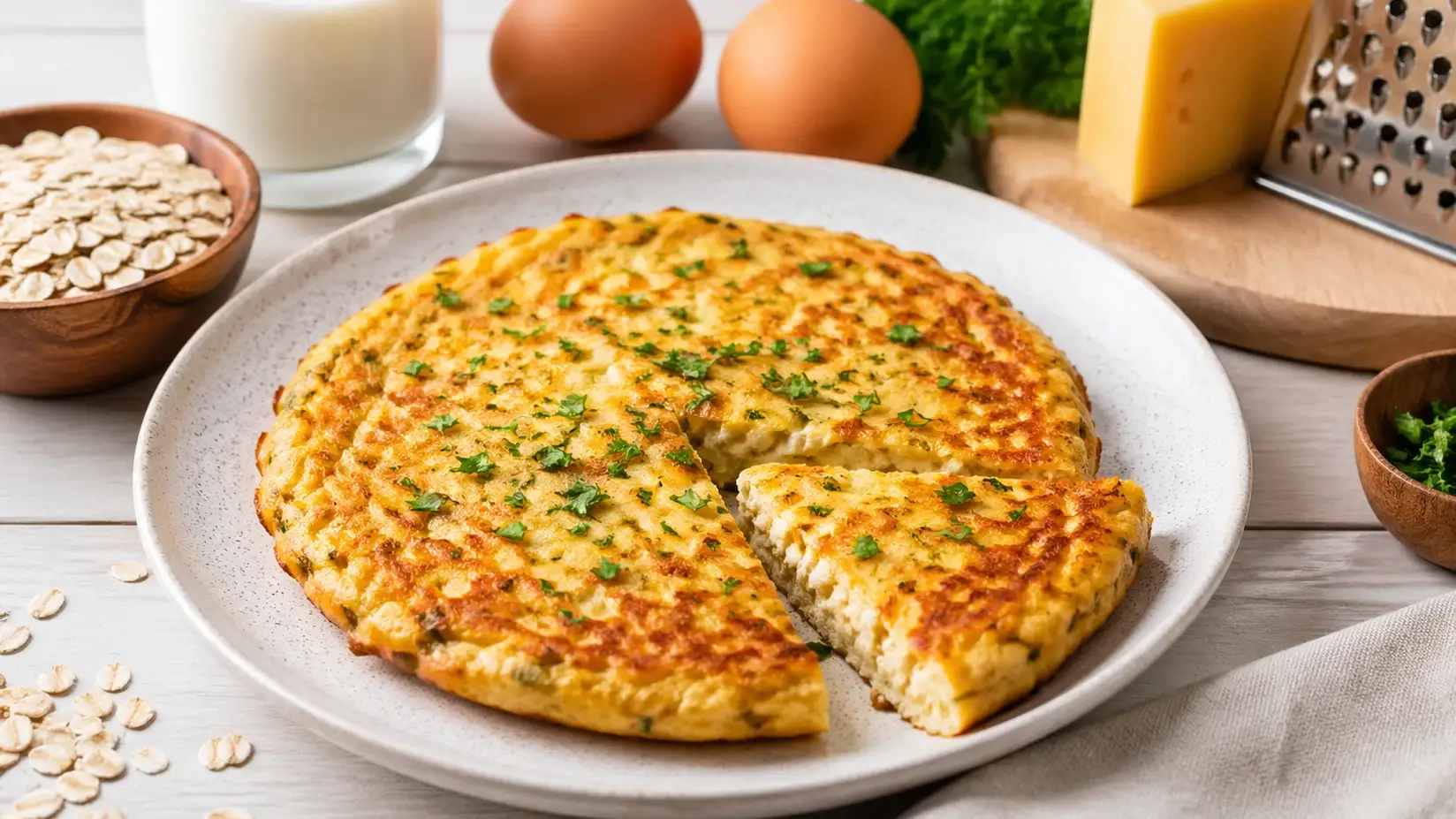 Как же это вкусно: возьмите 1 стакан овсянки и 2 яйца — через 10 минут идеальный завтрак на столе