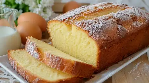 Как же это вкусно: кекс на горячем молоке — пышный, нежный и никогда не опадает