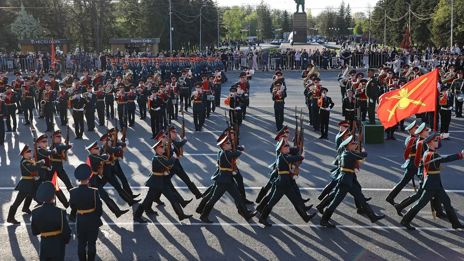 В Уфе прошла первая генеральная репетиция прохождения ко Дню Победы